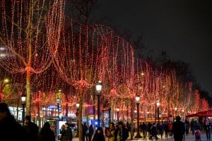 Illuminations des Champs-Élysées à Noël